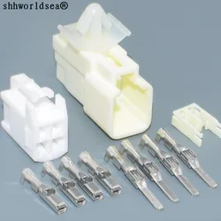shhworldsea 4 Pin 6520-0349 7282-1042 Automotive Electrical Connector Socket  Plug 90980-10795 For Toyota