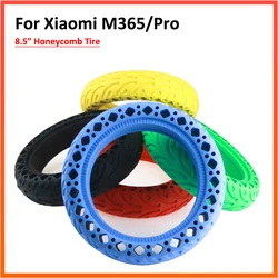 Durable Tire for Xiaomi M365 PRO 1S Electric Scooter Honeycomb Hollow Tyre 8.5” Easy Mount Anti Puncture Front Rear Color Wheel