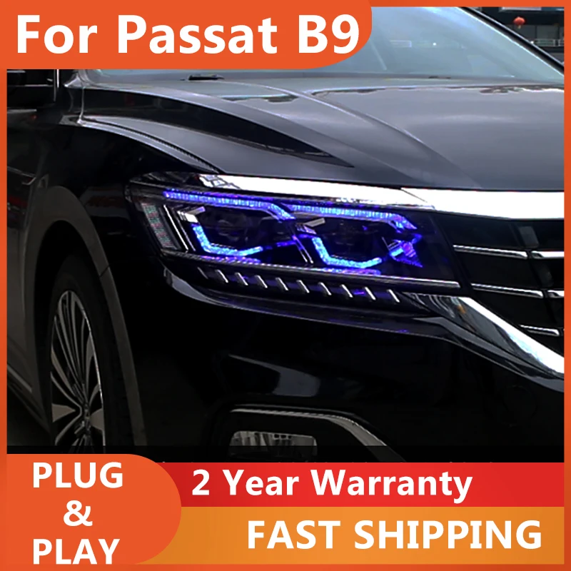 

Светодиодный ные фары для VW Passat B9 2018-2020 светодиодный фары, светодиодные дневные ходовые огни, светодиодные динамические поворотники, автомобильные аксессуары