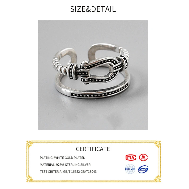 Anillos de plata esterlina 925 auténtica para mujer, joyería minimalista tailandesa con gemas, tallado S925