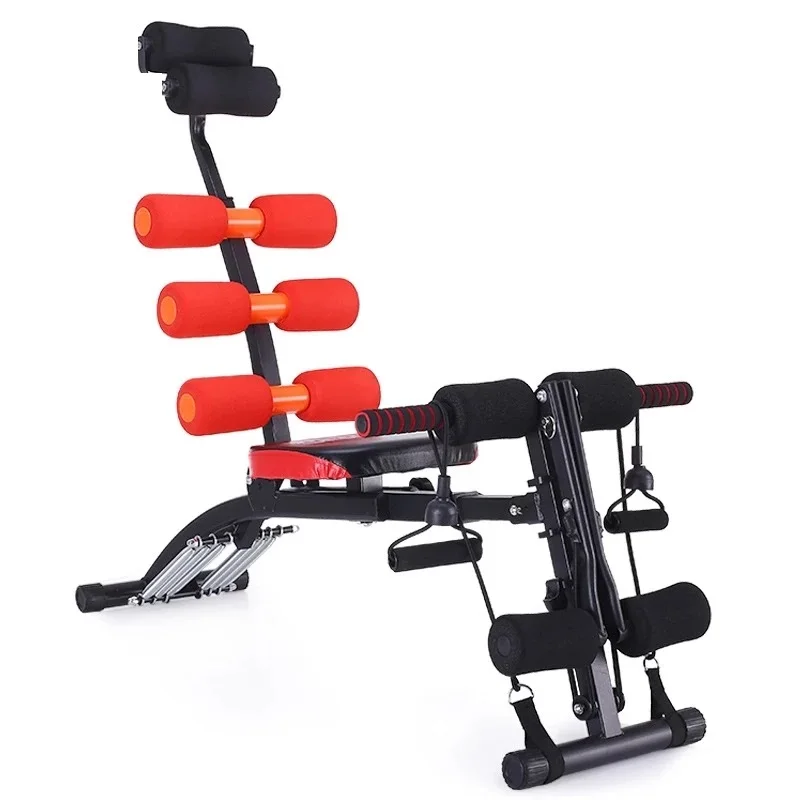 Multifuncional Sit-Up Aid Fitness Equipment, Home Supine Plank Machine, exercício abdominal, músculos abdominais Assist Device, 6 em 1