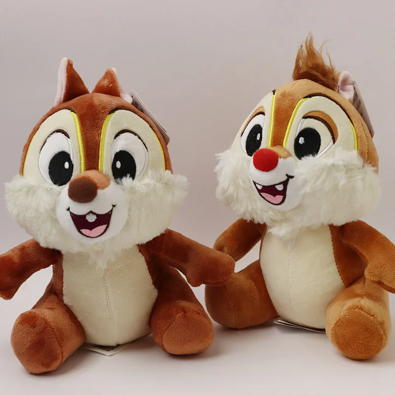 22cm Kawaii Chip & Dale Set Disney Plush Toys Simba The King Lion Anime Movie Chipmunk Doll Stuffed Animals Gift Items For Kids