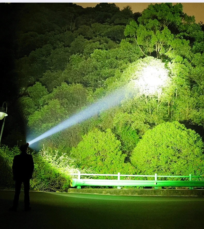 Reflector LED recargable superbrillante, linterna ultralarga de espera, linterna de Camping para emergencias de huracán