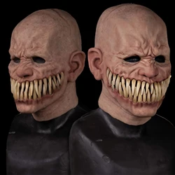 Mascarilla Creepy Stalker para hombre, máscara con dientes grandes, cara sonriente, Cosplay de Anime, Carnaval, Disfraces de Halloween, accesorios de fiesta