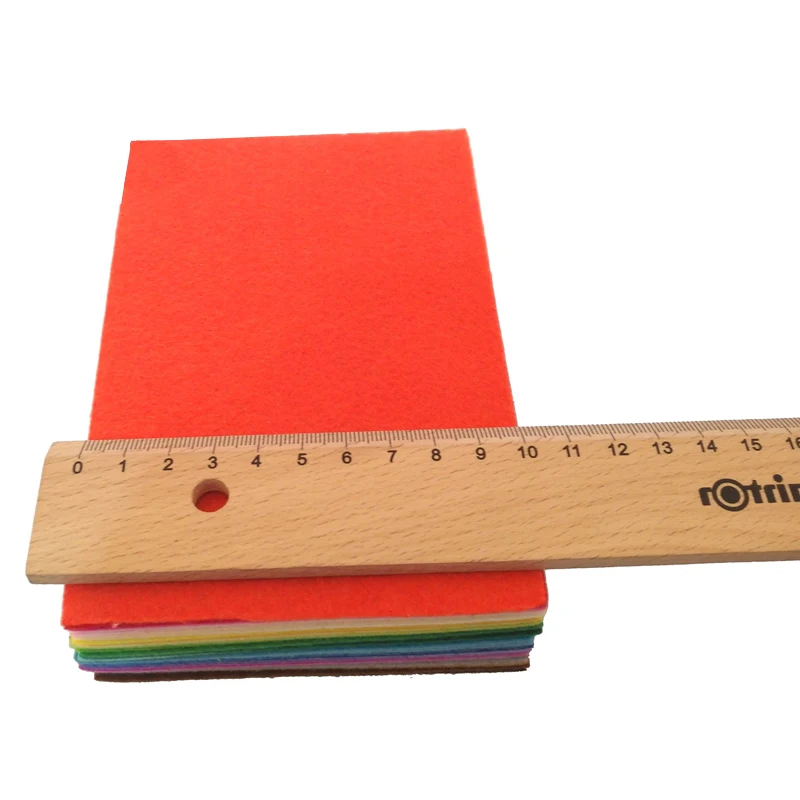 Mix 40 Colors 1mm ThicknessNon Woven Felt Fabric DIY Polyester Cloth Felts With Thread DIY Bundle For Sewing Crafts 10*15CM