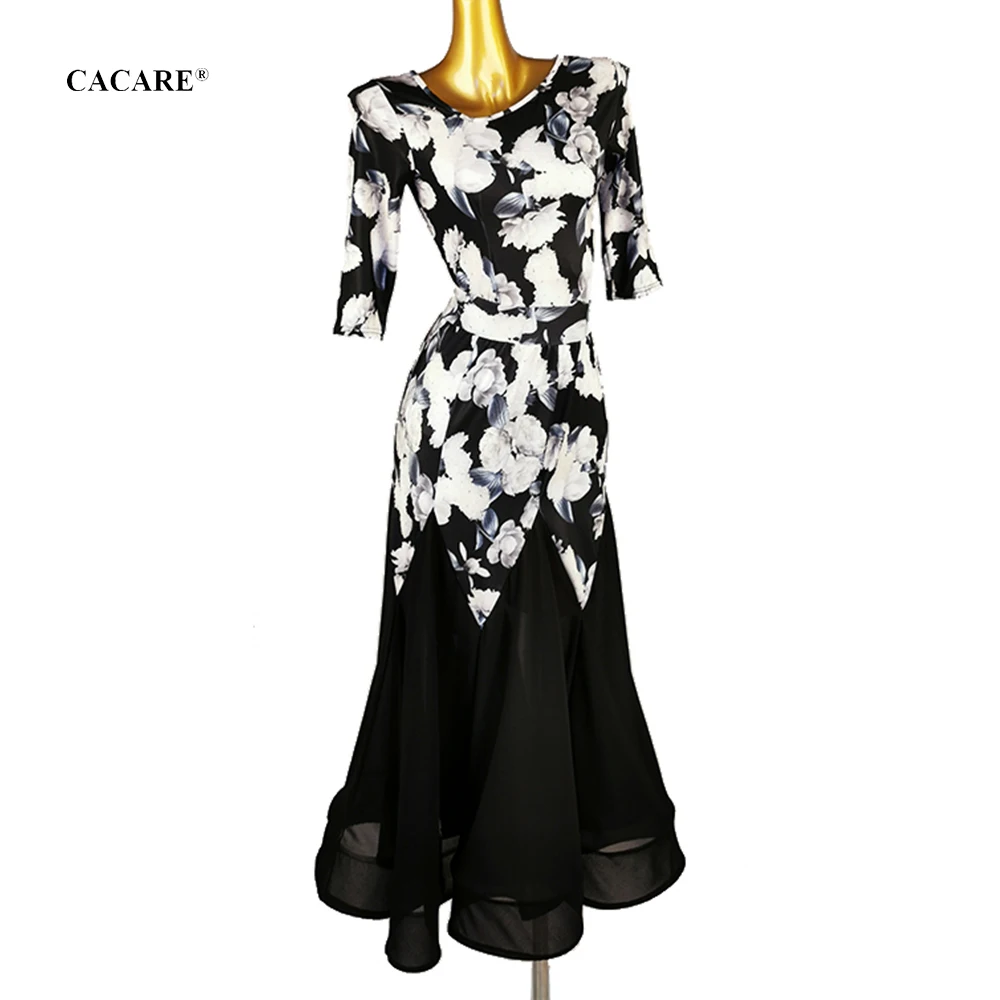 

CACARE Ballroom Dance Competition Long Dresses Prom Waltz Dress Standard Dance Wear Clothing Leotard Skirt Set D0904 Customize