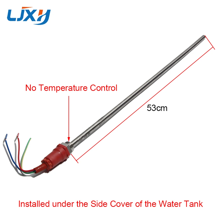 LJXH 20mm/25mm Thread Side Inserted Solar Water Heater Auxiliary Heater Electric Heating Tube No Temperature Control