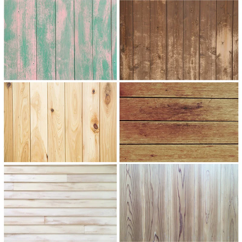 

SHUOZHIKE Art Fabric Wood Board Photography Backdrops Props Wooden Plank Floor Photo Studio Background 20925CS-05