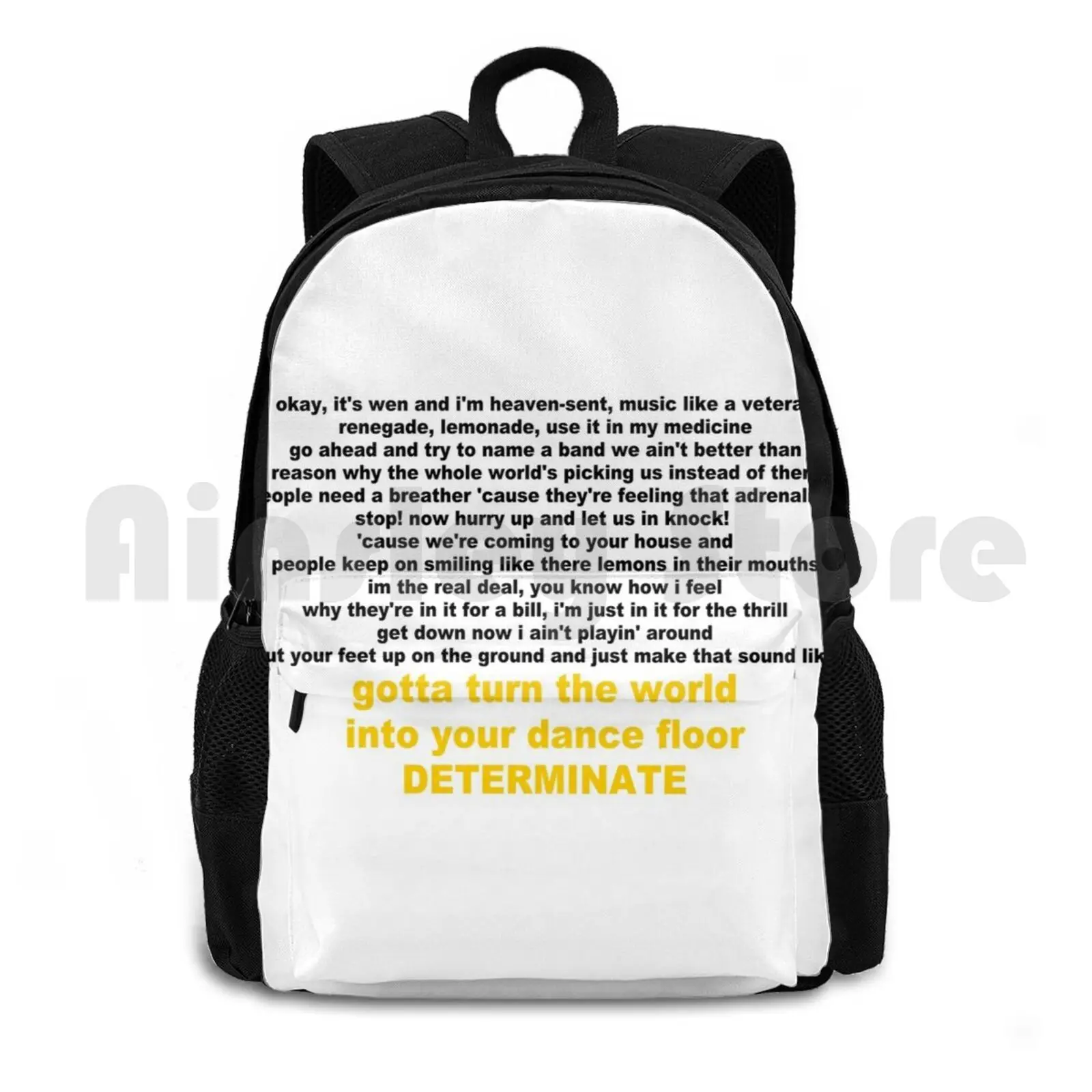 Lemonade Mouth Determinate Rap Outdoor Hiking Backpack Waterproof Camping Travel Lemonade Mouth Lemonade Mouth Movies Film