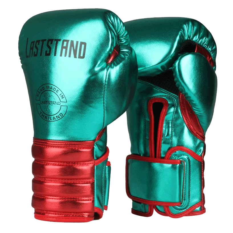 LAST STAND ボクシンググローブ ターコイズ・レッド LASTSTAND Boxing Gloves Durable Metal Color Kids Adult Women Men's