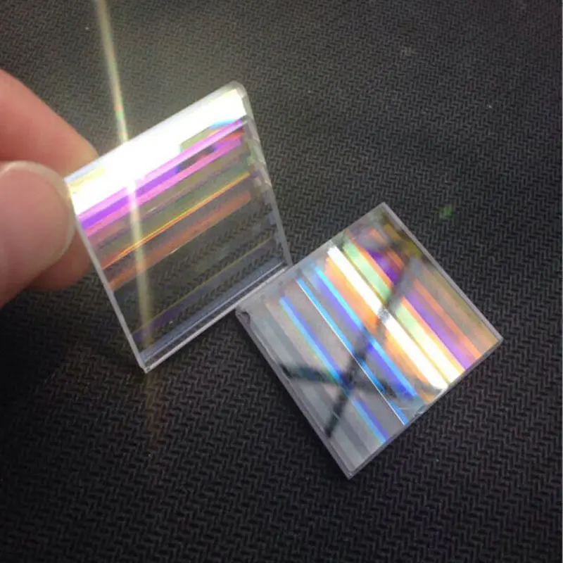 2pcs 40x47x3mm Defective Optical Glass Rectangle Prism DIY Home Decoration Beautiful Square decoration Glass Wholesale