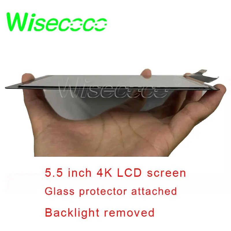 Imagem -05 - Wisecoco 5.5 Polegada 4k Display Lcd Tela de Impressora 3d Resina 2160x3840 Uhd com para Mipi Placa Controlador Mais Película Protetora de Vidro