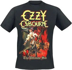 Ozzy OsBourne Ultimate Sin Cover męska koszulka czarna koszulka Unisex z długim rękawem Tshirt bluza z kapturem dla kobiet mężczyzn