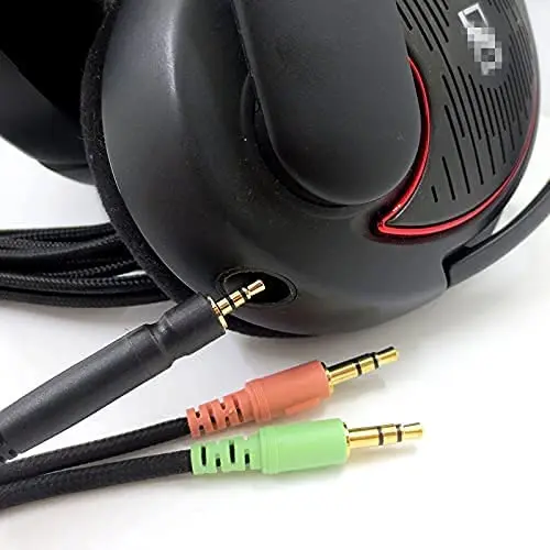 كابل Aux بديل متوافق مع Sennheiser Game ONE، Game Zero، PC 373D، GSP 350، GSP 500، GSP 600 Gaming Headse