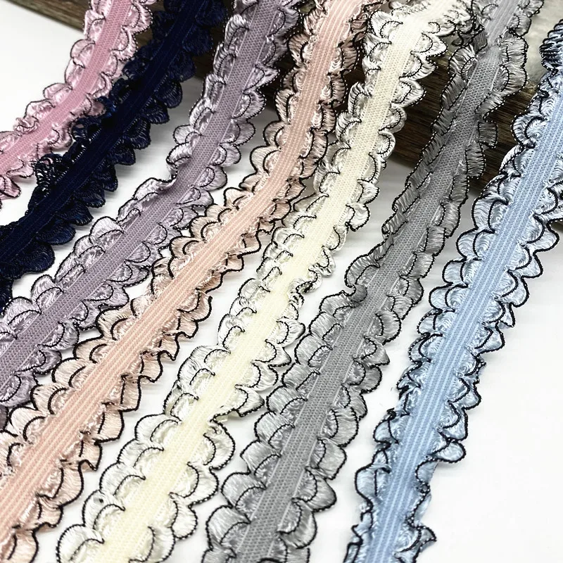 2 Yards 20mm Elastic Hair Band Ribbon Lace Sewing Trim Handmade  DIY