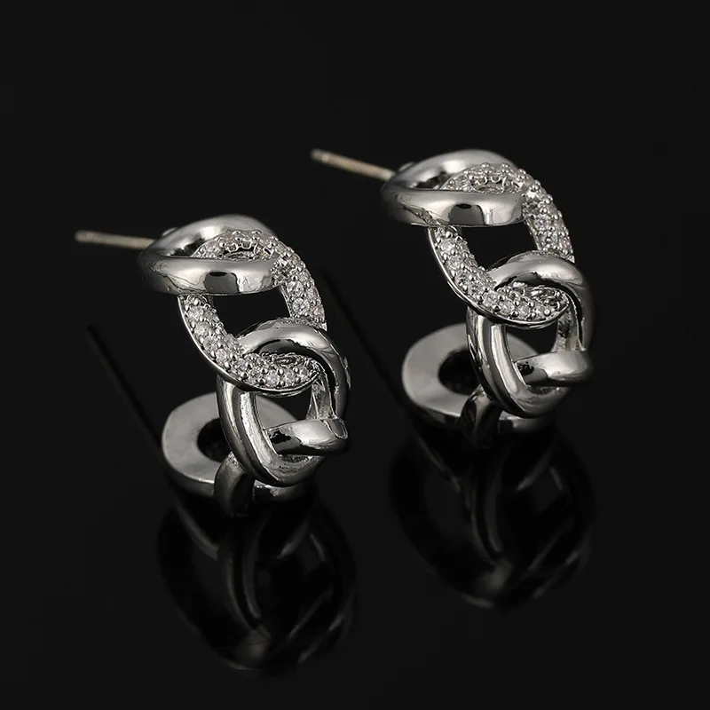 Fashion Simple Chain Mosquito Coil Ear Clip Without Pierced Ear Jewelry Hip Hop Wild Ear Studs Female