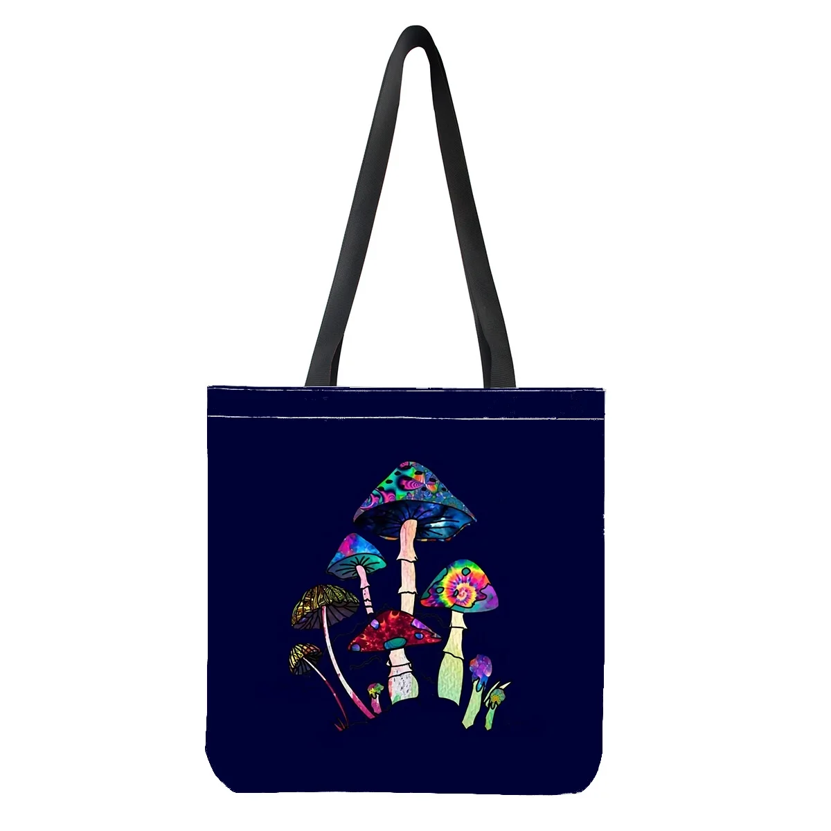 Shopping Bag Mushroom Print Reusable Eco Bag For Vegetable Groceries Package Storage Bags Foldable Shopper Bags Tote Pouch