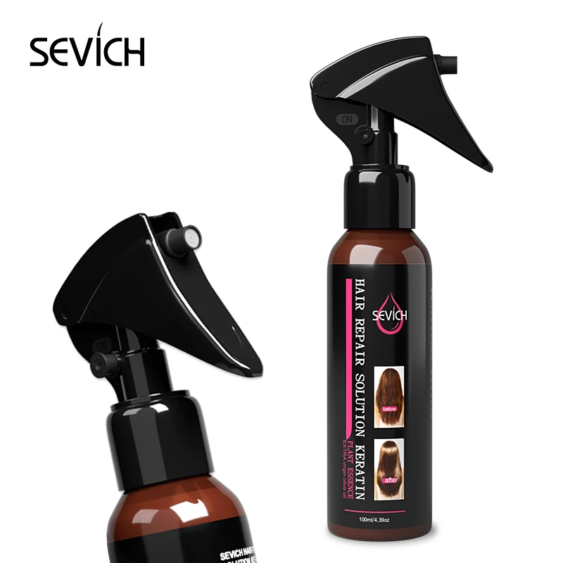 Sevich traitement des cheveux et du cuir chevelu Solution de réparation des cheveux kératine pour femmes Essence végétale huile d\'olive vierge