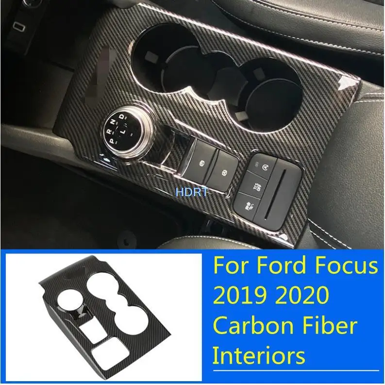 For Ford Focus 2019 2020 Whole Inner Carbon Fiber Interior Sticker Decal Cover Handle Vent Console Panel House Case Accessories