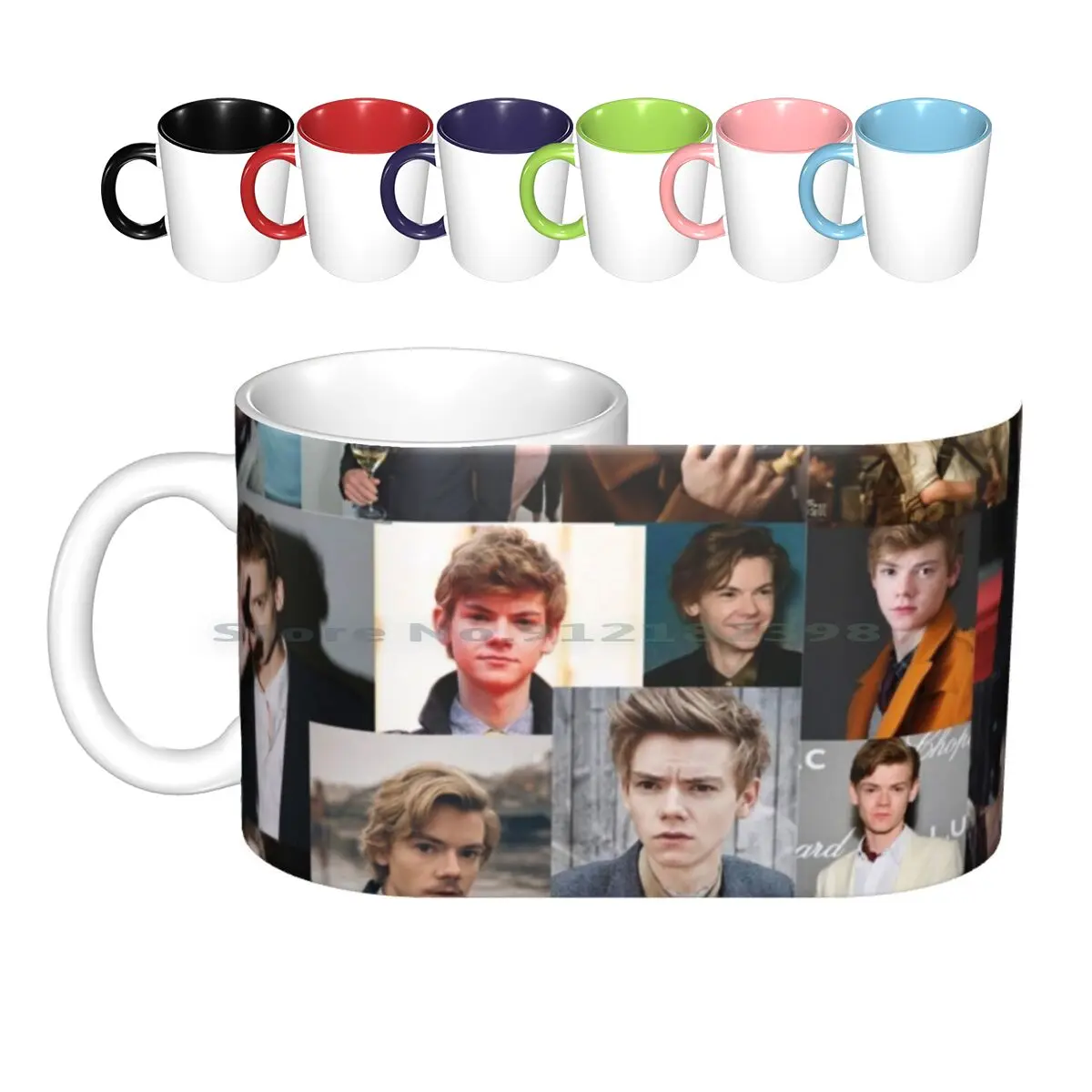 Thomas Brodie-Sangster Collage tazze in ceramica tazze da caffè tazza da tè al latte Thomas Brodie Sangster The Maze Runner Newt Thomas