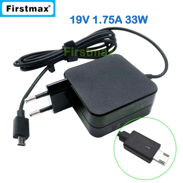 19v 1.75a Ac Adapter 0a001-00342900 Laptop Charger For Asus Vivobook L205sa  R209h R206sa L205sa R205ta R209ta R208sa Eu Plug - Laptop Adapter -  AliExpress