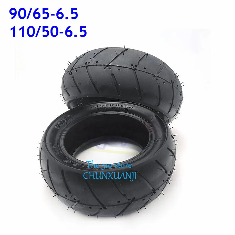 11 Inch Mini Bike Tires 110/50/6.5 or 90/65/6.5 Front Rear Tire Tubeless Tyres for 47cc 49cc  Dirt  Scooter  Moto