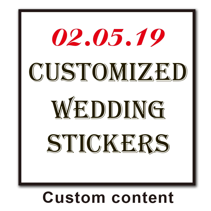 100pcs custom stickers and LOGO wedding stickers design personalized label 3cm-10cm birthday/invitation/gift box stickers/photos