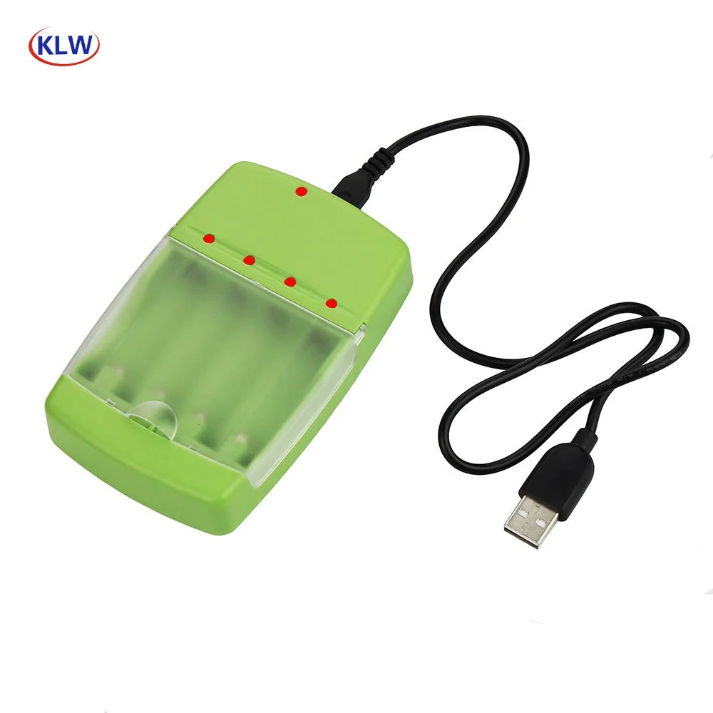 KLW4/8/16/20 Pcs 1.5V AA batterie alcaline ricaricabili con 4 slot Display a LED USB intelligente caricabatterie intelligente per rasoi giocattolo