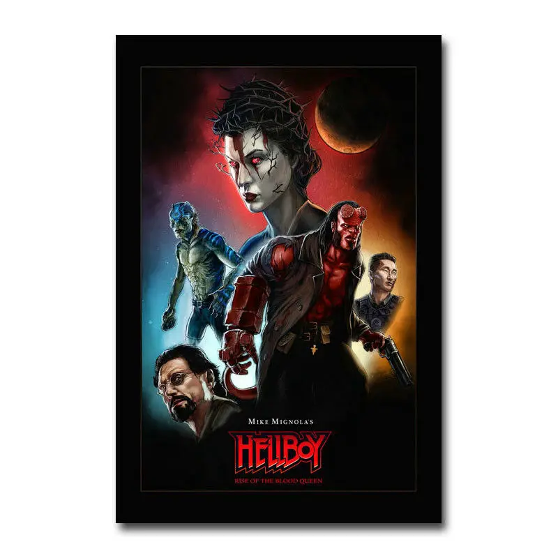 D0236 Hellboy Movie Silk Fabric Poster Art Decor Indoor Painting Gift