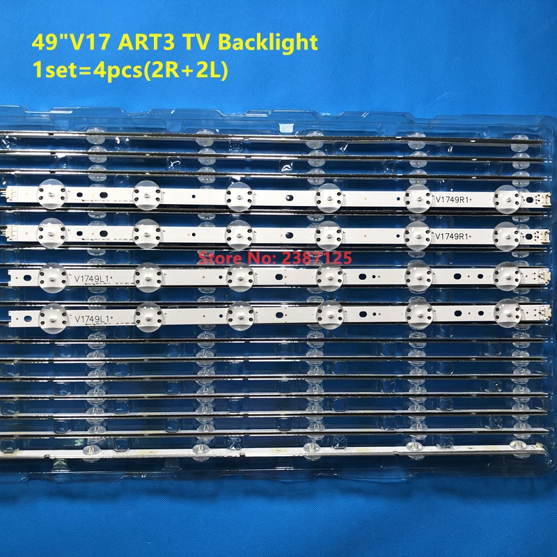 LED Backlight Strip For V17 49 R1 L1 49UJ6500 49UJ6560 49UJ6600 49UJ6620 49UJ6680 49UJ654T 49UJ651T 49UJ652T 49UJ656T NC490DGG-