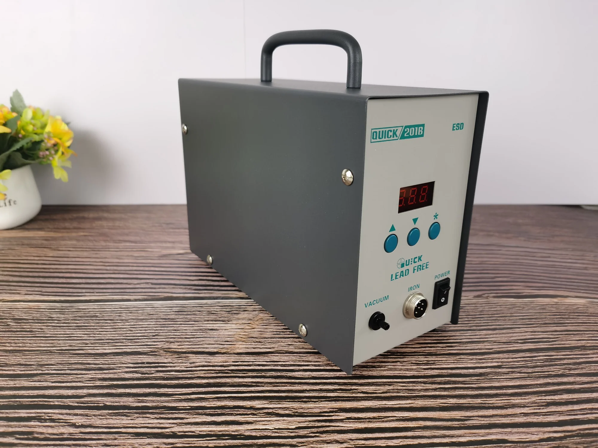 Quick 201B Elektrische Zuig Tin Anti-Statische Zuig Pistool Crack 201B Elimineren Elektrostatische Absorberen Pistool Antistatische 90W