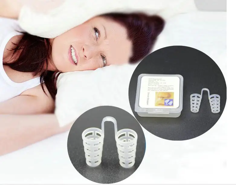 4pcs Anti Snoring and Apnea Stop Snoring Sleeping Aid Equipment Silicon Anti Snore Ceasing Stopper Anti-Snoring Nose