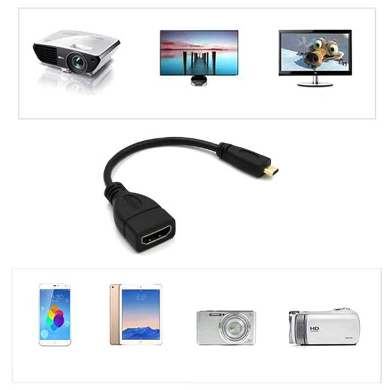 Кабель-соединитель Micro Hdmi-Hdmi для Hdtv типа D Hdmi