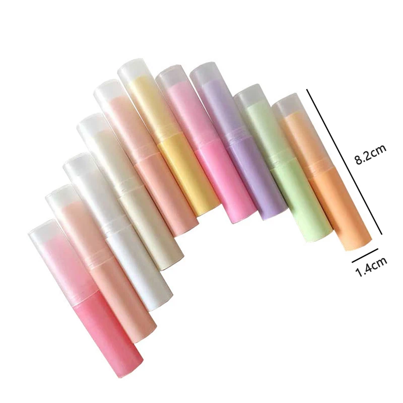 5PCS/lot 3g Lipstick Tube  Lip Balm Container With Caps Mini Empty Lip Balm Stick Tube Lipstick Tube 7 Color Send In Random