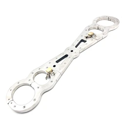 Stainless Steel Bondage Cangue Fixed Handcuffs Wrist Cuffs Fetter Anklet Restraint Adult Dog Slaves BDSM Sex Toy For Male Female