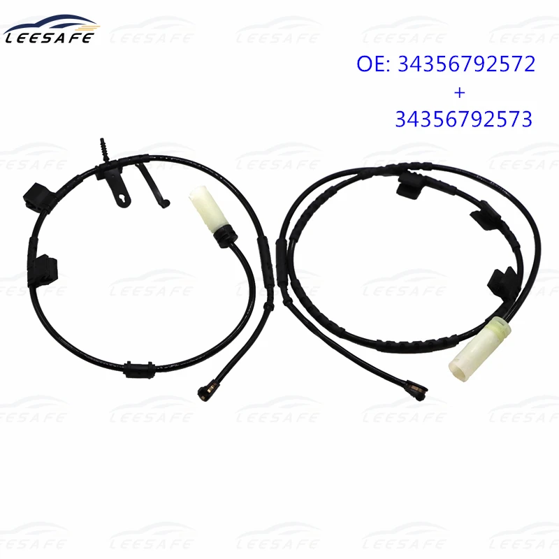 Front + Rear Axle Brake Pad Wear Sensor for MINI R55 R56 R57 R58 R59 Brake Induction Wire Replacement 34356792572 + 34356792573