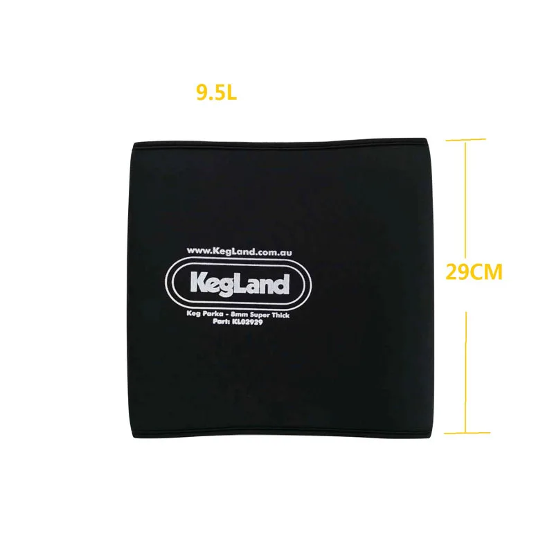 KegLand Neoprene Corny Keg Parka / Jacket / Cover for 9.5L