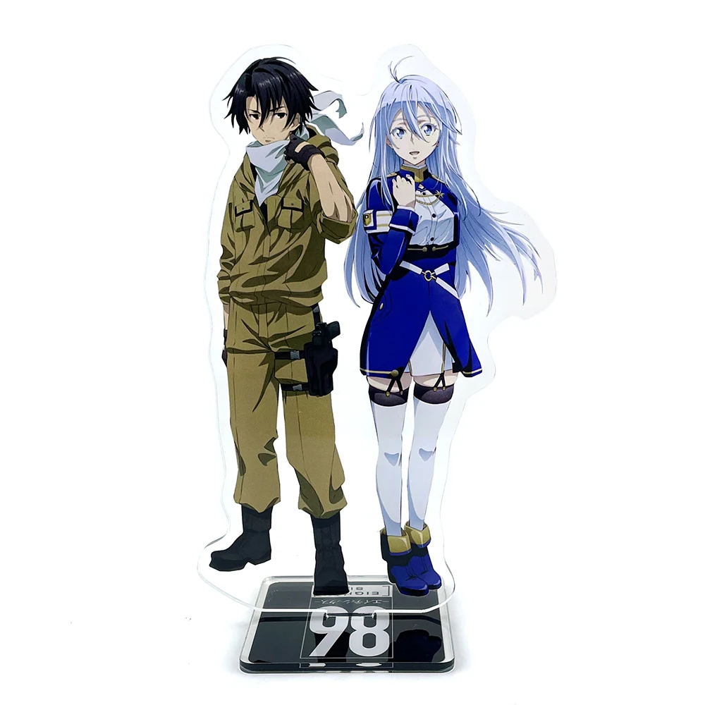 Anime 86 Eithtysix Eiti Shikkusu Vladilena Milize Shinei Nouzen couple acrylic stand figure model plate holder cake topper anime