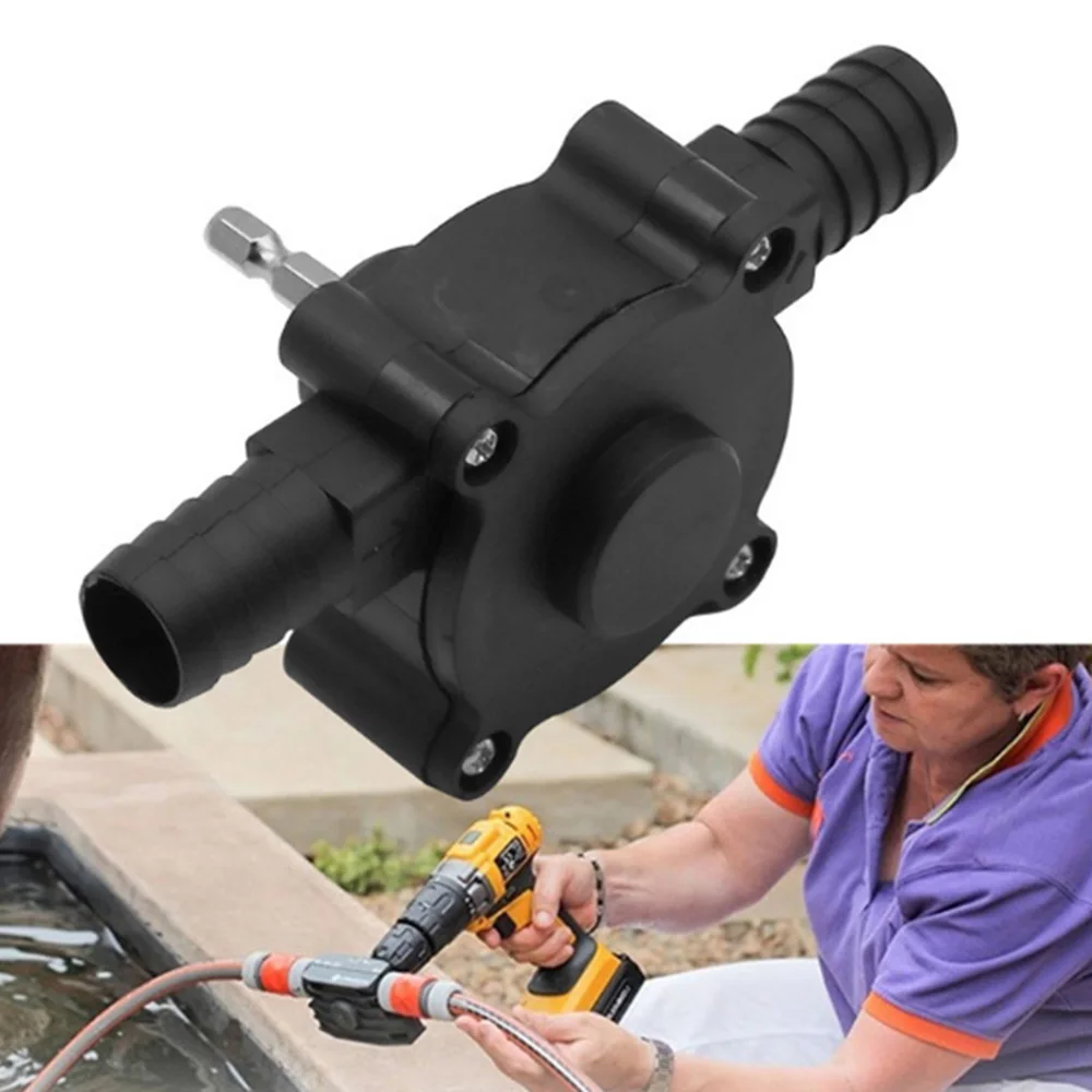 Electric Drill Pump Mini Hand Self-priming Liquid Transfer Pumps Diesel Oil Fluid Water Pump Home Garden Outdoor Tool Portable