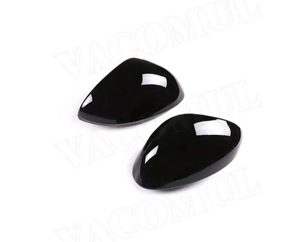 ABS Gloss Black Car Rearview Mirror Covers SMD Accessorise For Alfa Romeo Giulia Quadrifoglio 2017 2018 2019 2020 2021