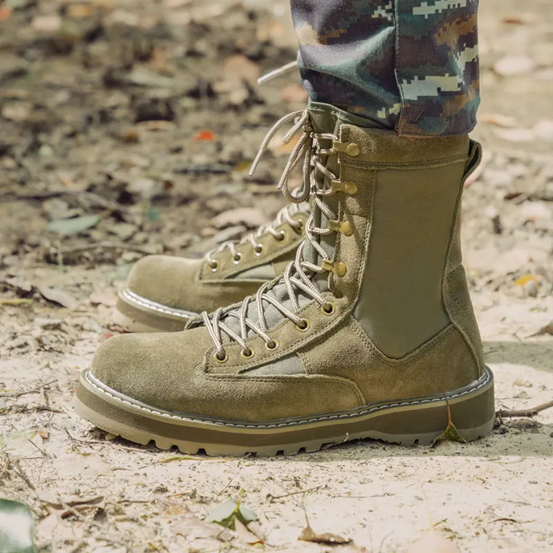 Rubber Sole Brown Combat Desert Boots Us Army Green Boot Tactical Beige Men Boots