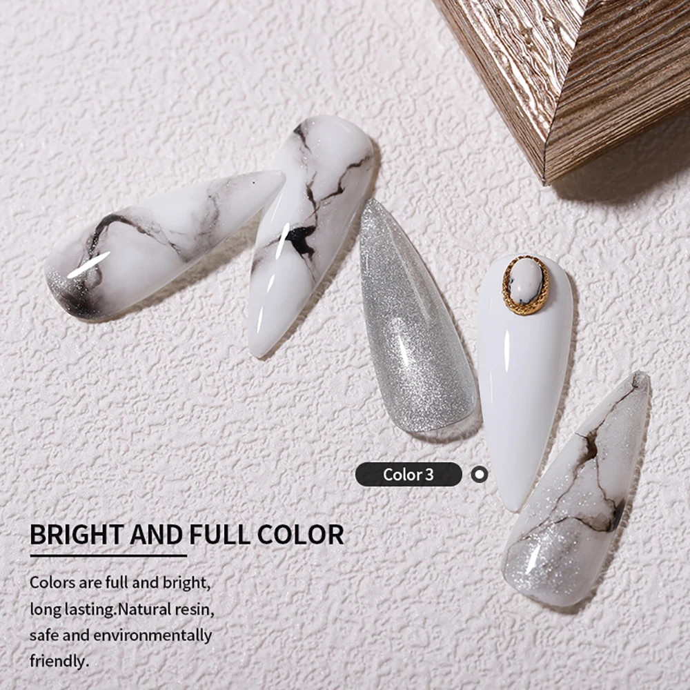 벤디니 9색/세트 글리터 화이트 문라이트 젤 네일 폴리쉬 UV LED 샤이니 퓨어 화이트 밀키 매니큐어 젤 바니쉬 (컬러 카드 포함)