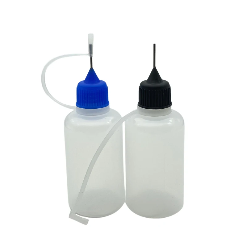 100pcs Empty Soft PE 30ML Plastic Dropper Bottles With Screw Metal Needle Cap Eye Drops Essential Oil Liquid Vail