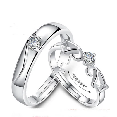 23 kinds lover rings Endless Love Engagement Wedding Couple Rings Aneis Mens Jewelry Commitment Rings silver color jewelry
