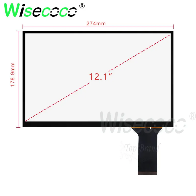 12,1 zoll kapazitive touch mit 10 touch punkte unterstützung Windows Android raspberry pi Linux system