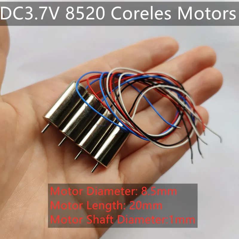 3.7V 8520 Coreless Motor Motors Set For X4 H107D H107C Motor Quadcopter 8.5*20mm Counter-Clockwise Clockwise RC Part