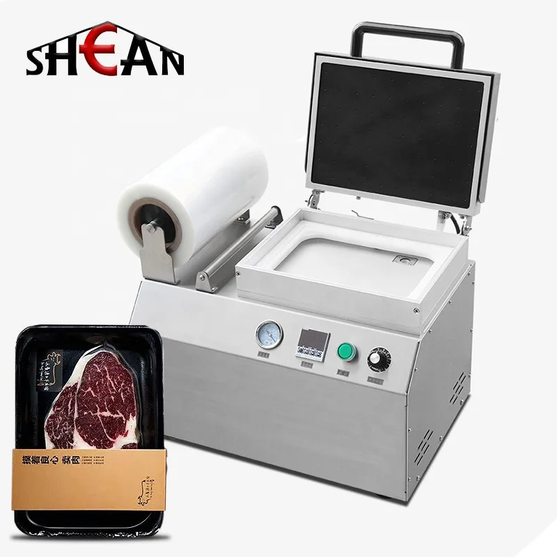 Rau Nấu Chín Thực Phẩm Da Đóng Gói Hút Chân Không Máy Chế Biến Cá Da Máy Đóng Gói