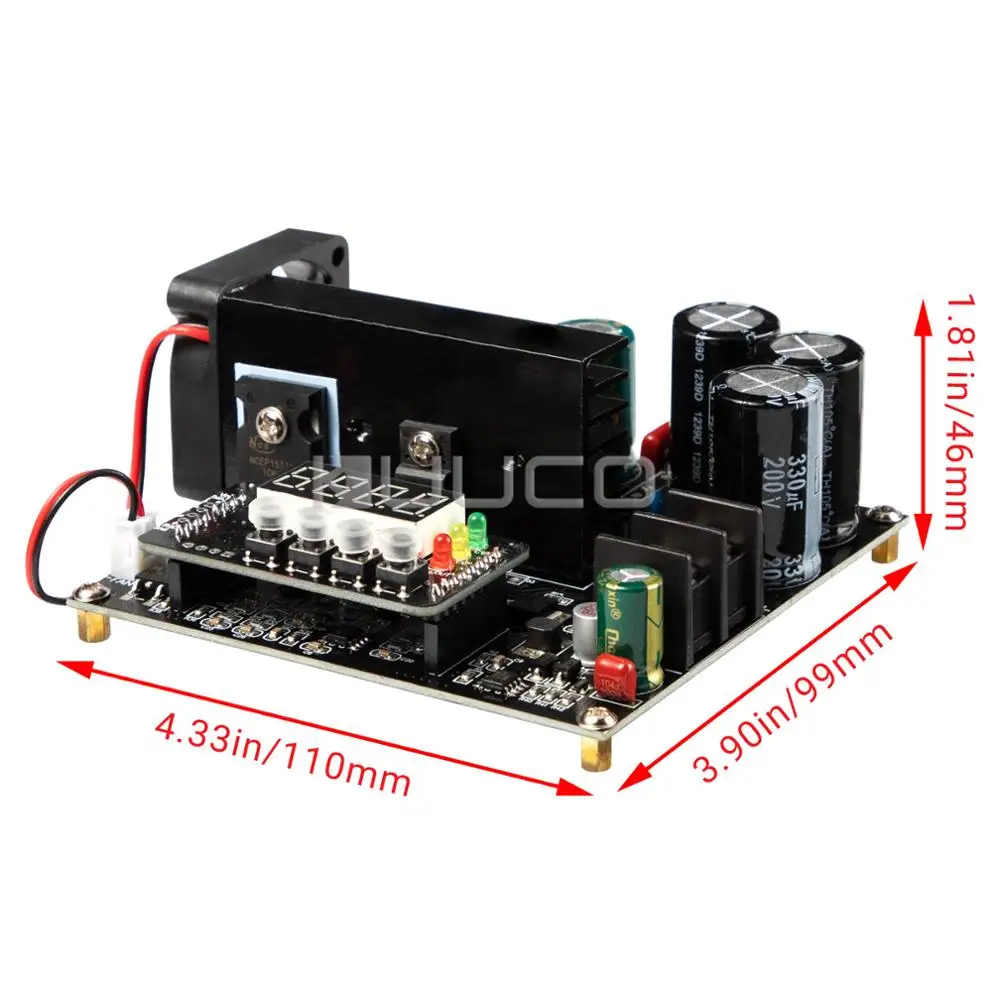 DROK DC Boost Power Supply Module 900W DC8~60V to 10~120V 15A NC Adjustable Voltage Regulator DC12V 24V Step-up Converter