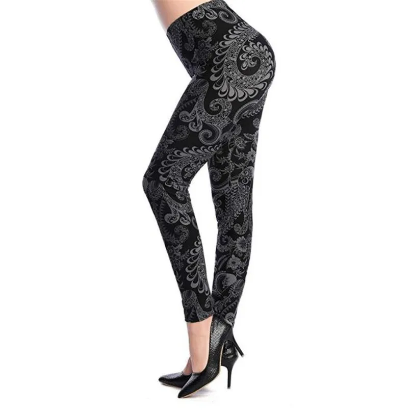 CUHAKCI – pantalon d'entraînement pour femme, pantalon de sport, imprimé, Leggings de Fitness Sexy, taille haute, jegging élastique