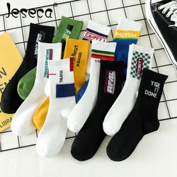 Jeseca New Harajuku Street Wear Ankle Long Socks Unisex Hip-hop Fashion Breathable Sport Socks Warm Autumn Winter Long Socks